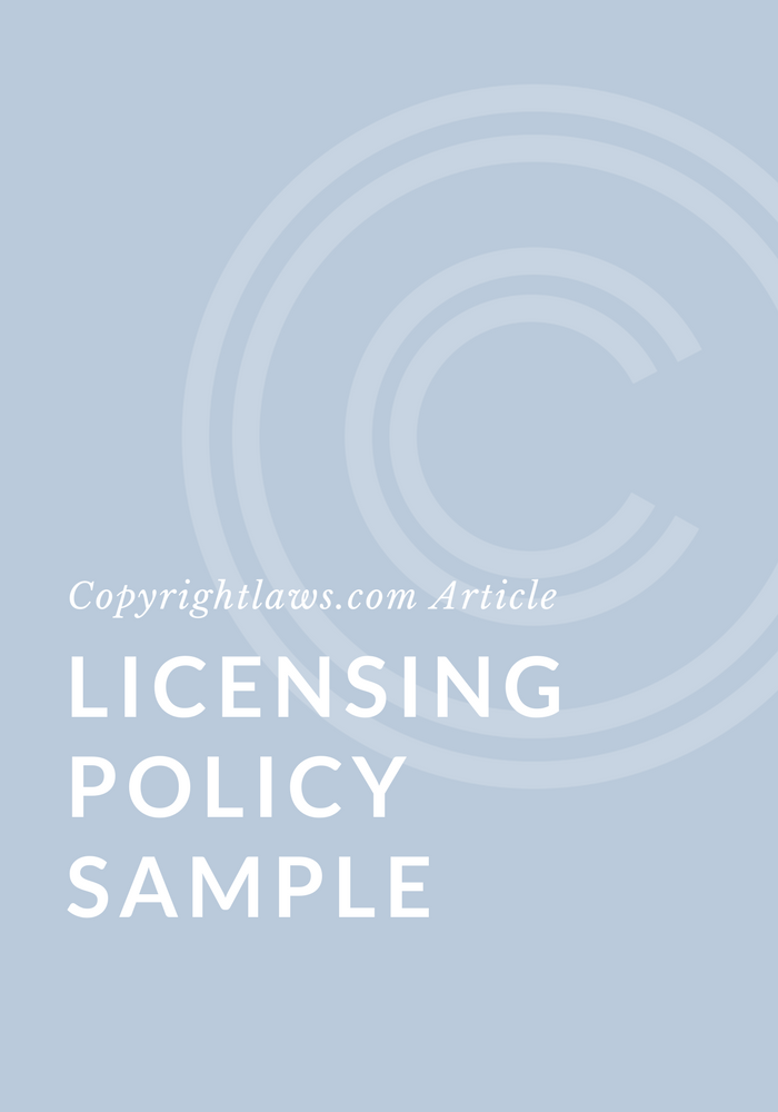 Licensing Policy Sample Should Your Library Have A Written