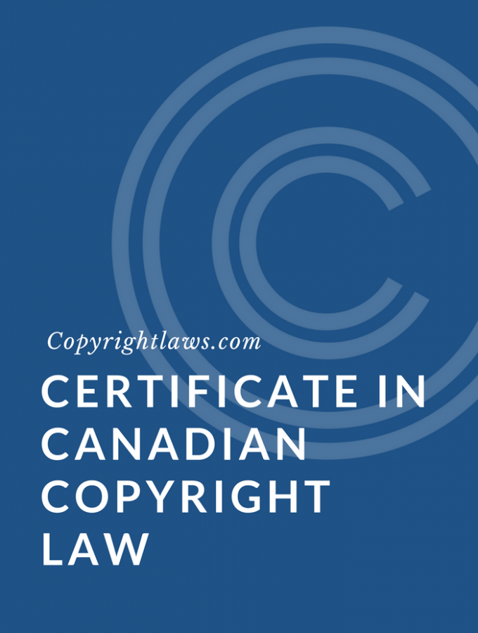 Canadian Copyright Law certificate program