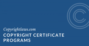 Copyright certificate programs
