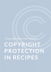 Copyright protection in recipes