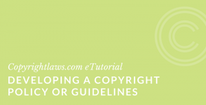 How to write a copyright policy