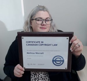 Certificate in Canadian Copyright Law Graduate
